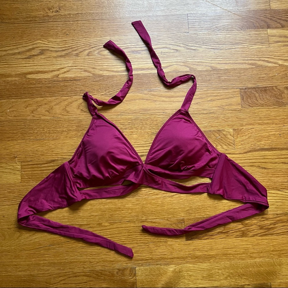 Target burgundy bikini top